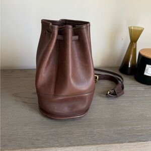 Coach Brown Leather Bucket Bag